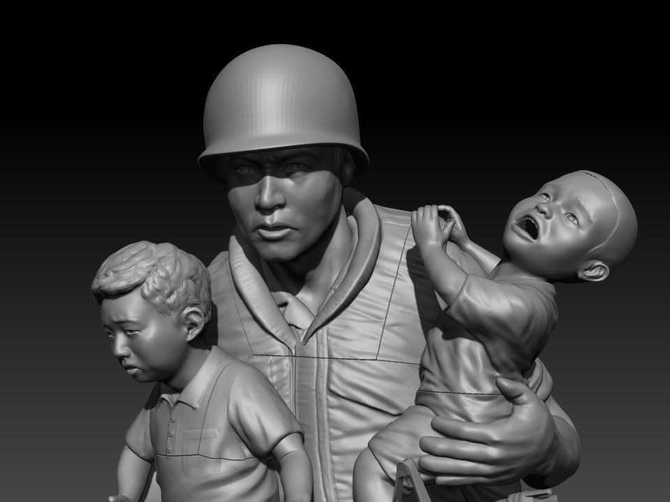 Korean troops of the Vietnam War 3D print model_9