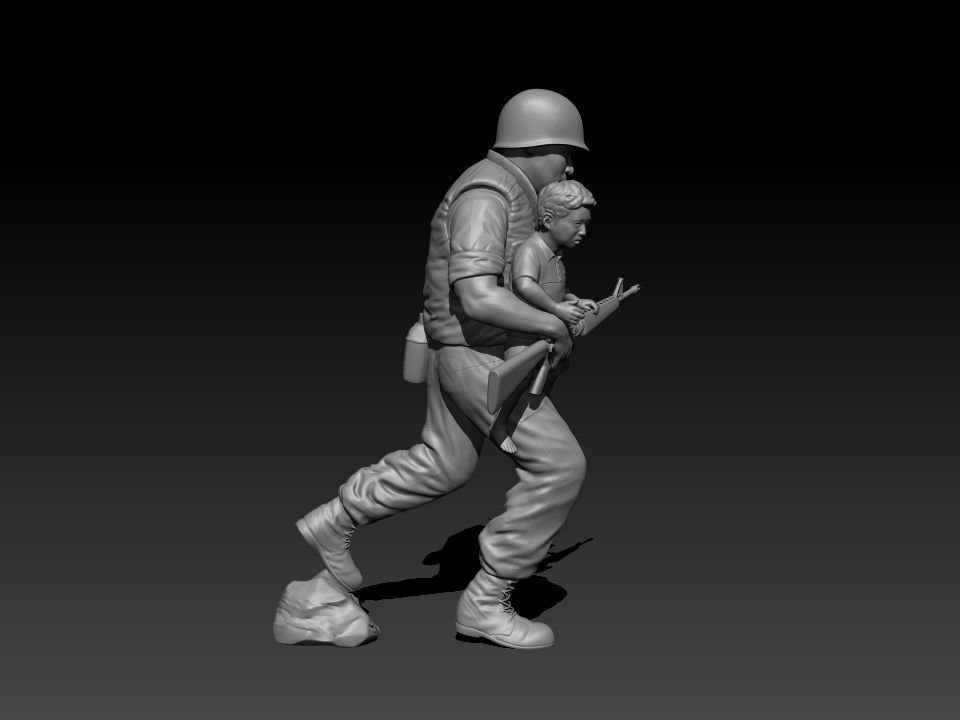 Korean troops of the Vietnam War 3D print model_7