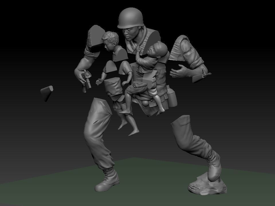 Korean troops of the Vietnam War 3D print model_12