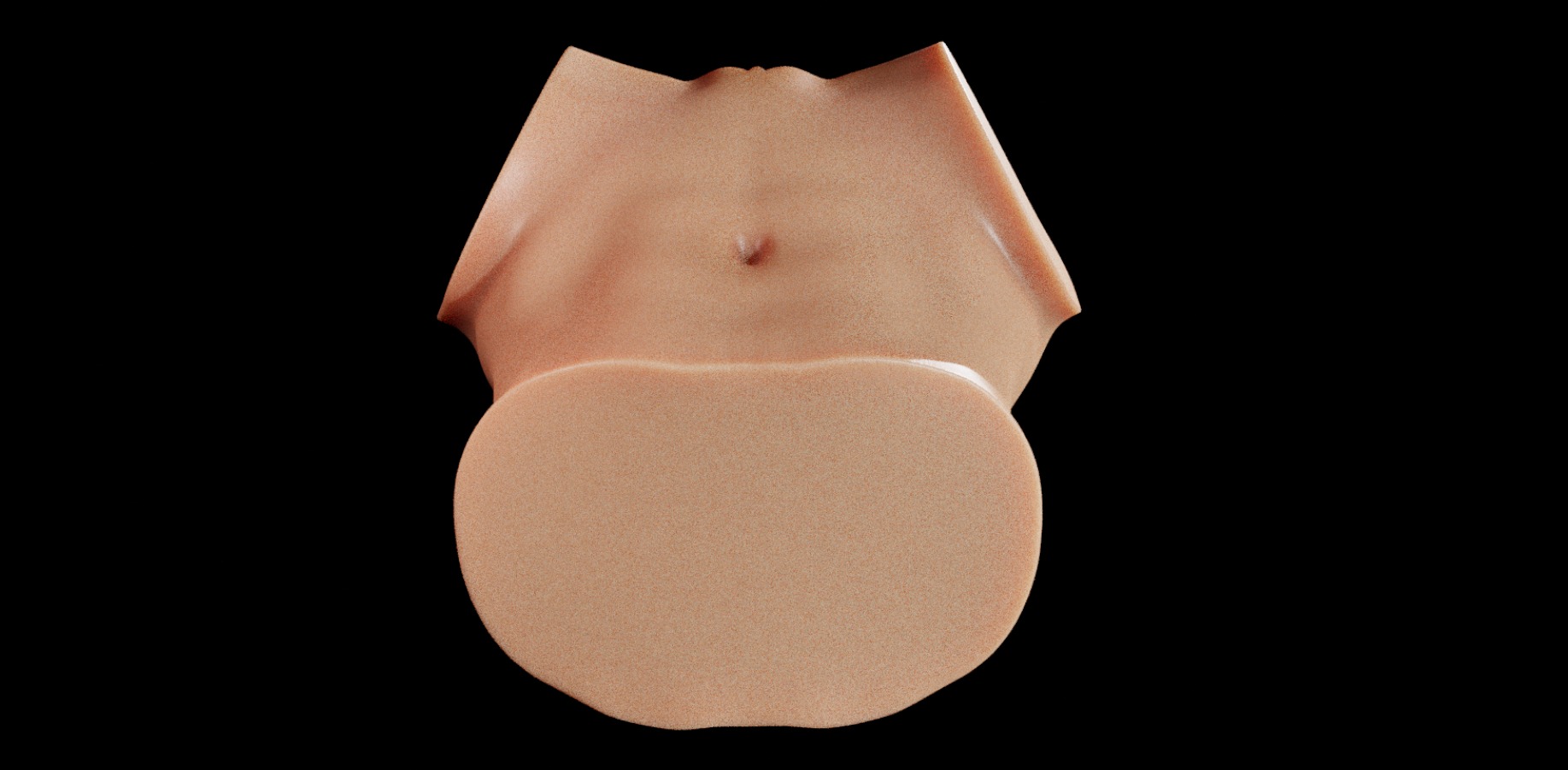 Real Female Vagina with Keyframe Animation PBR and Printable 3D model_4