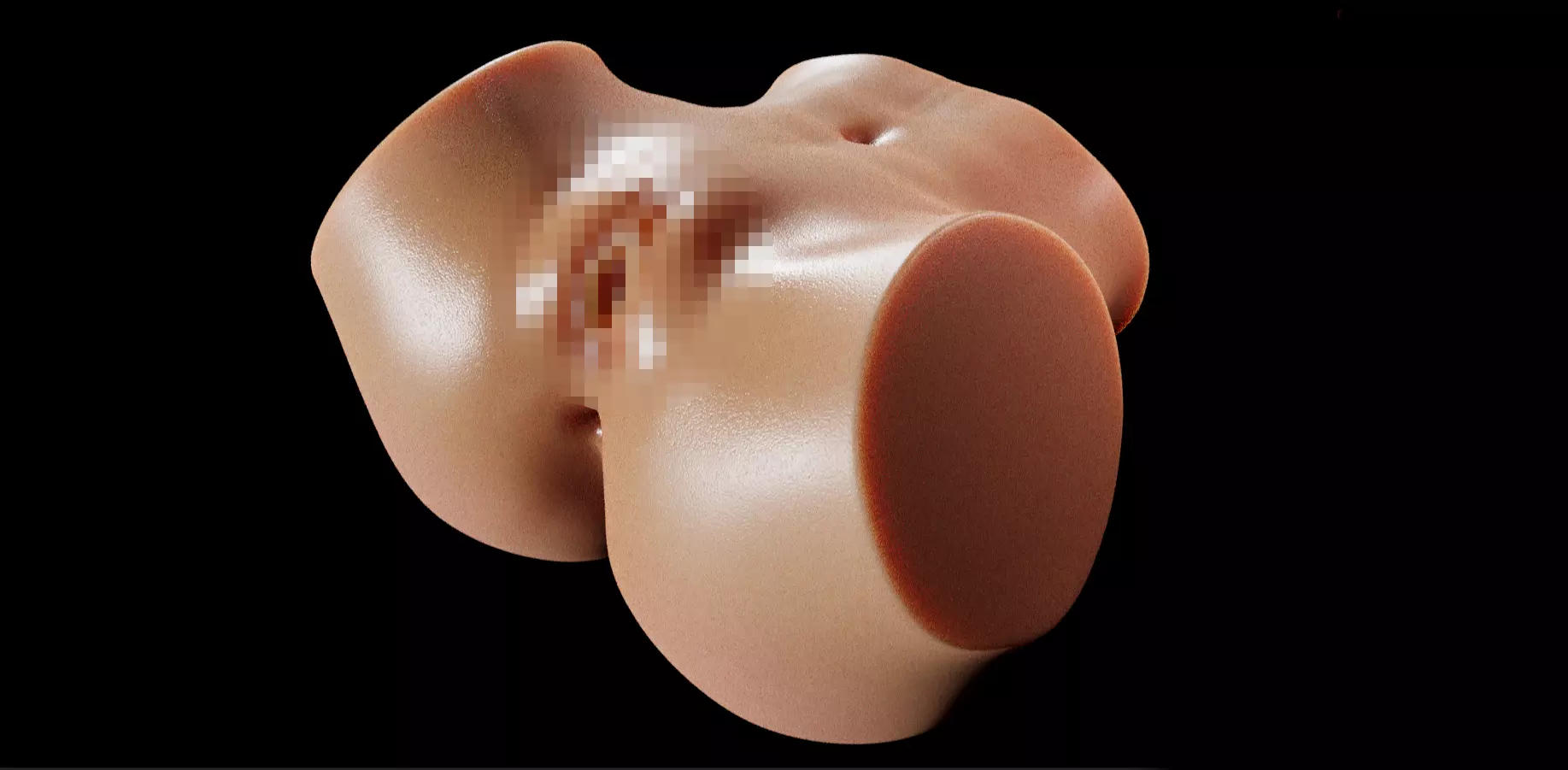 Real Female Vagina with Keyframe Animation PBR and Printable 3D model_0