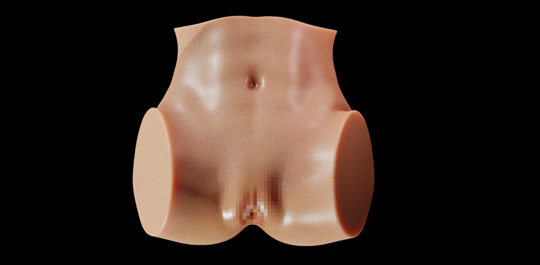 Real Female Vagina with Keyframe Animation PBR and Printable 3D model_7