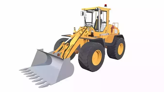 Wheel loader Volvo L220H L150H L180H Low-poly 3D model