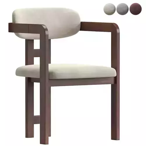 Hallie carver dining chair 3D model