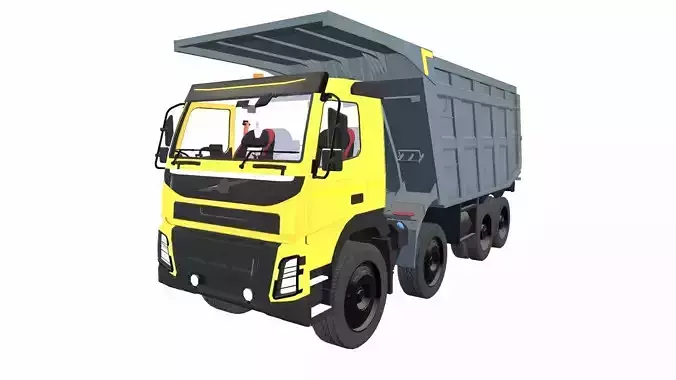 Tipper Truck Low-poly 3D model