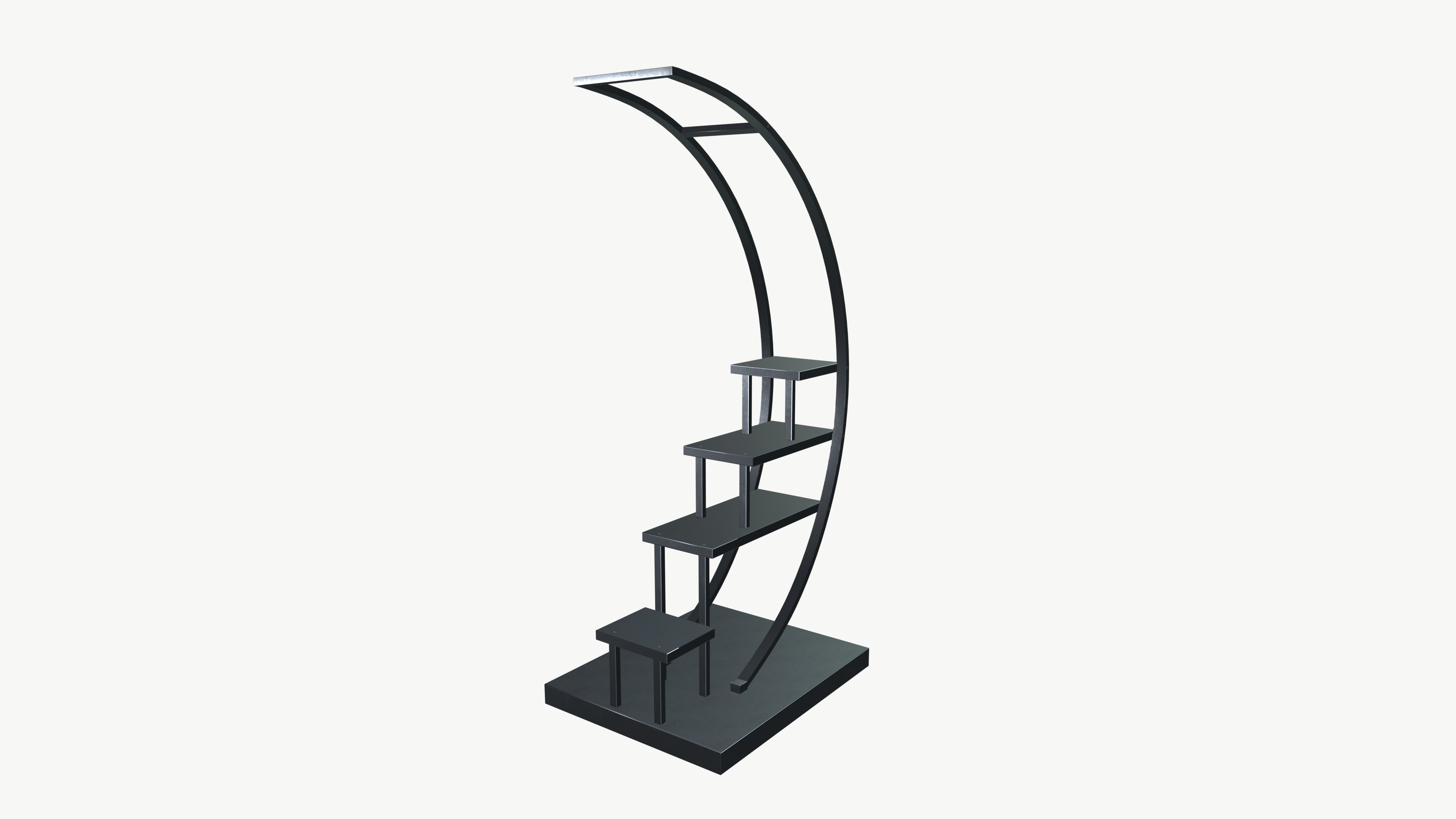 Plant stand Low-poly 3D model_4