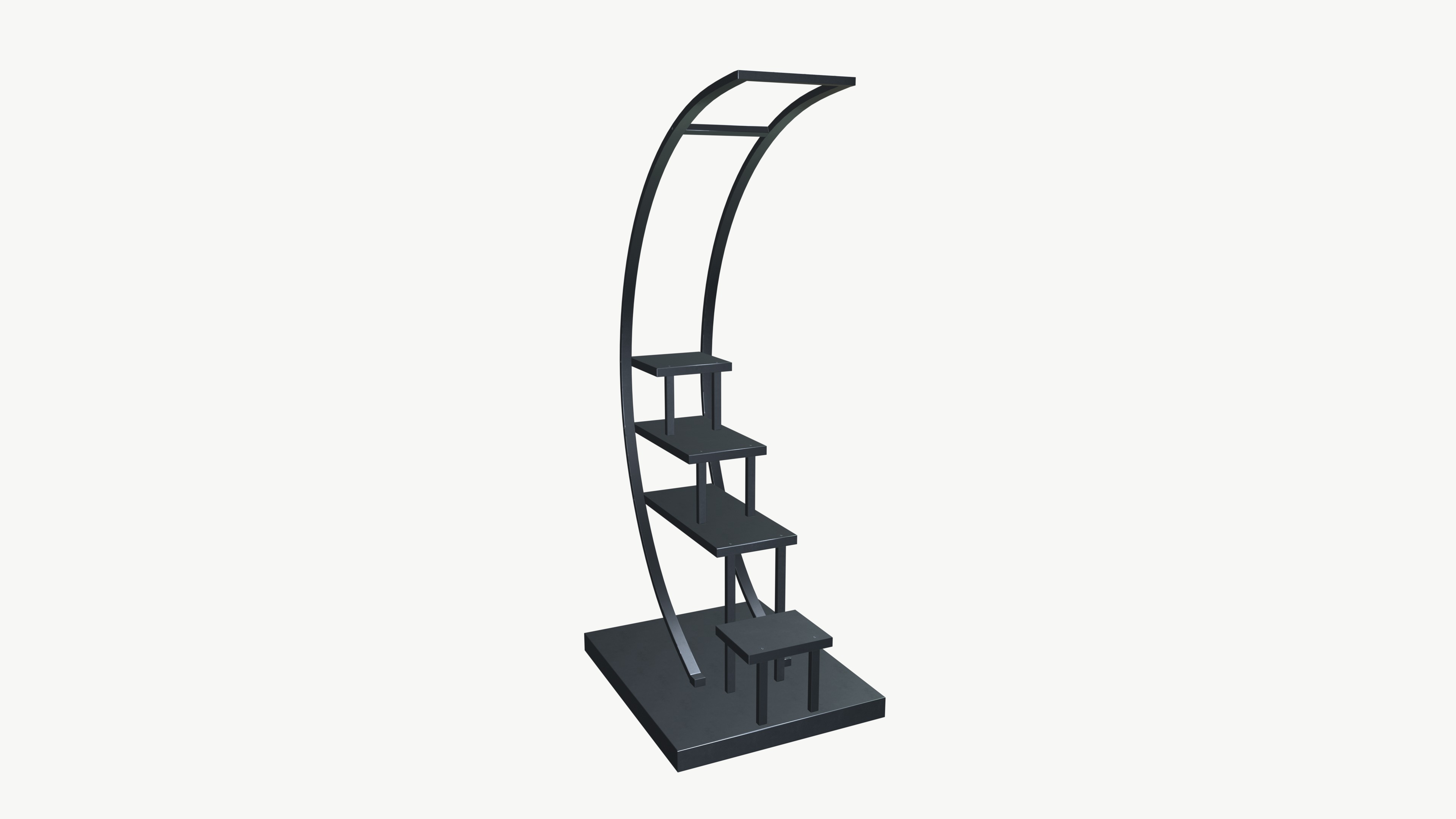 Plant stand Low-poly 3D model_3