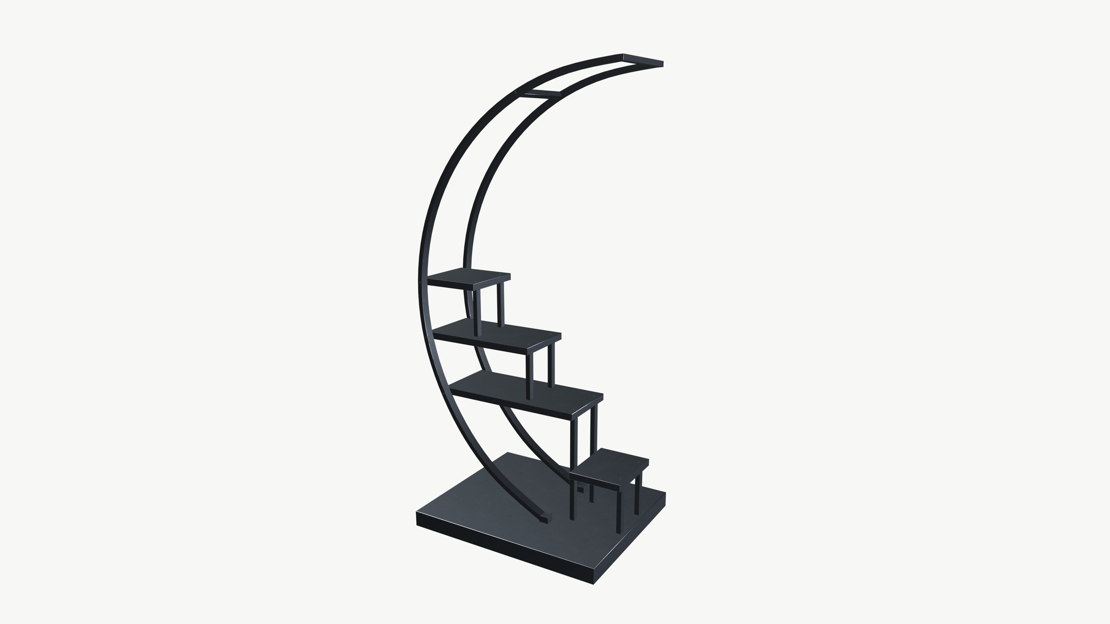 Plant stand Low-poly 3D model_2