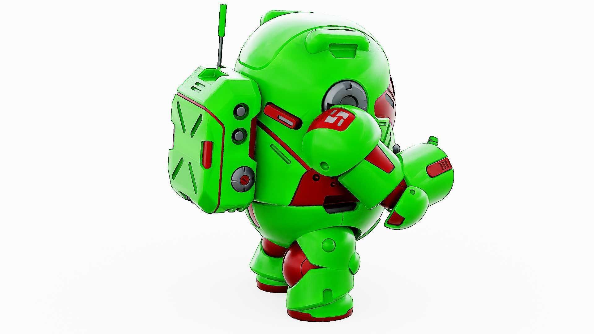 AMONG US CHARACTER-F  Rigged for Unreal Engine - Unity - MIXAMO 3D model_20