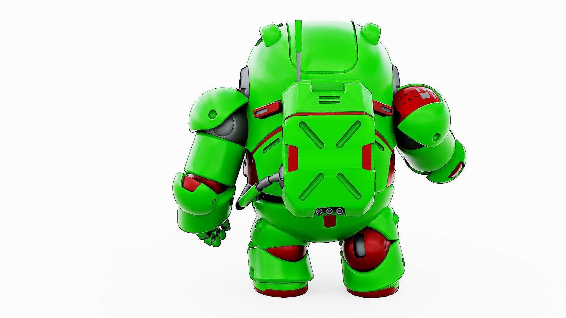 AMONG US CHARACTER-F  Rigged for Unreal Engine - Unity - MIXAMO 3D model_16