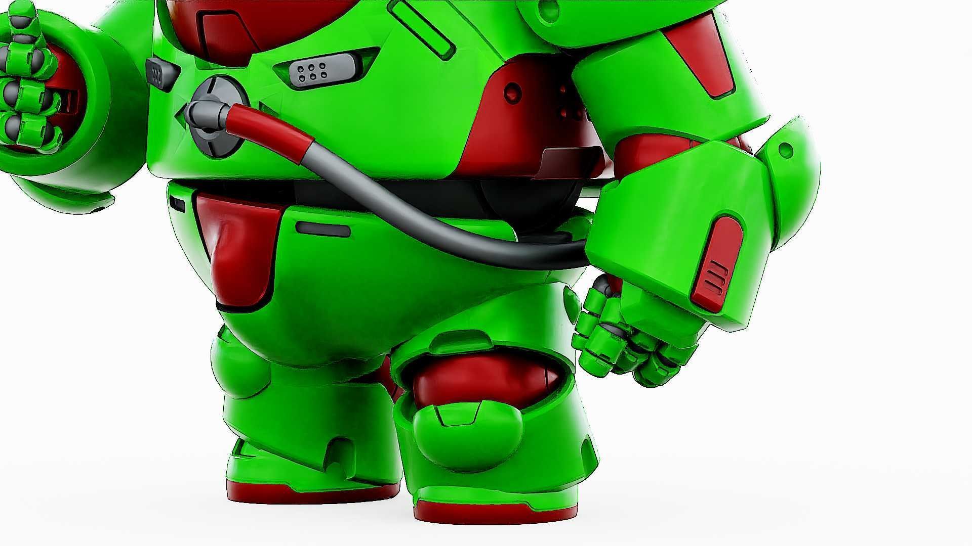 AMONG US CHARACTER-F  Rigged for Unreal Engine - Unity - MIXAMO 3D model_29