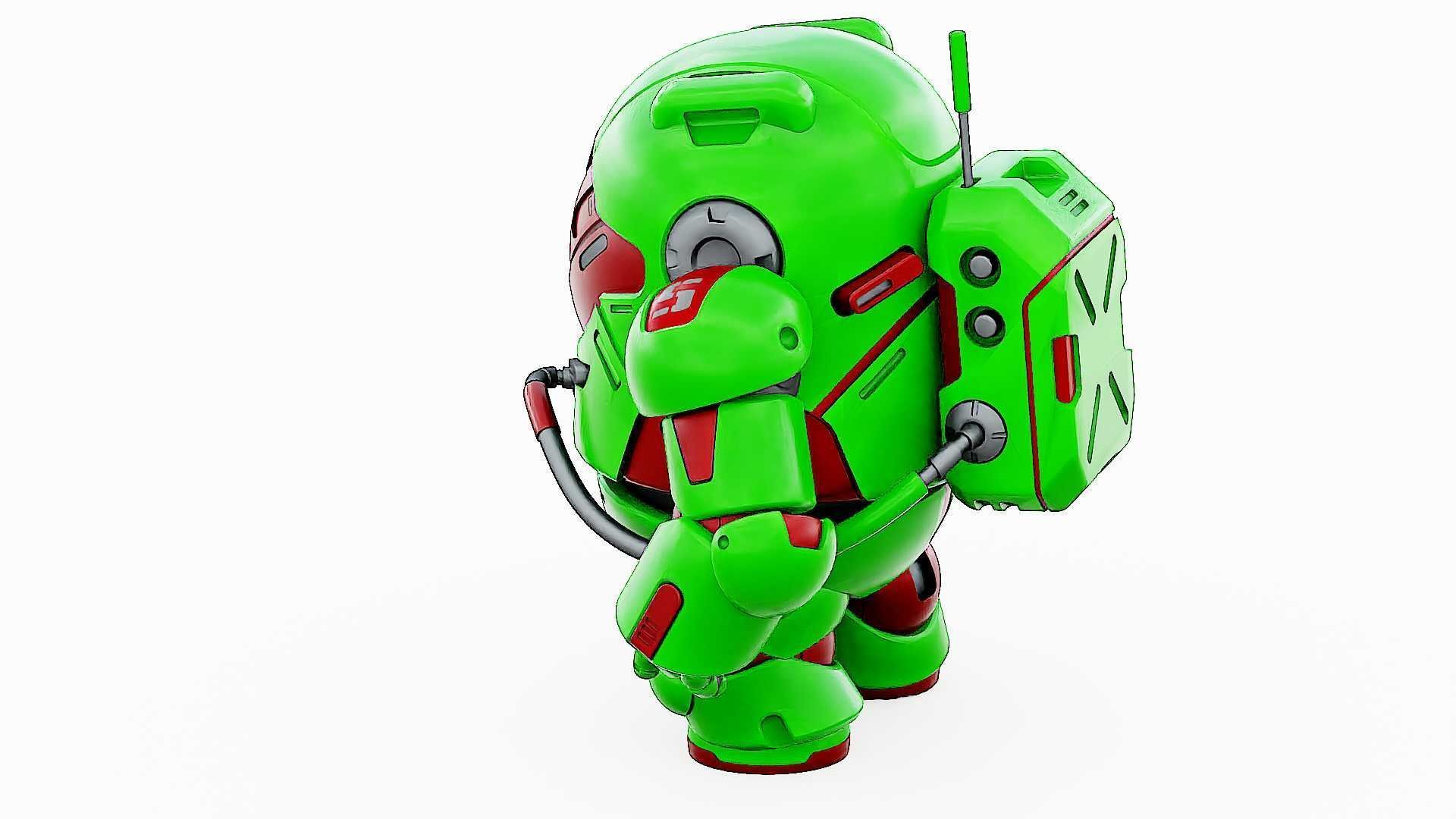 AMONG US CHARACTER-F  Rigged for Unreal Engine - Unity - MIXAMO 3D model_11