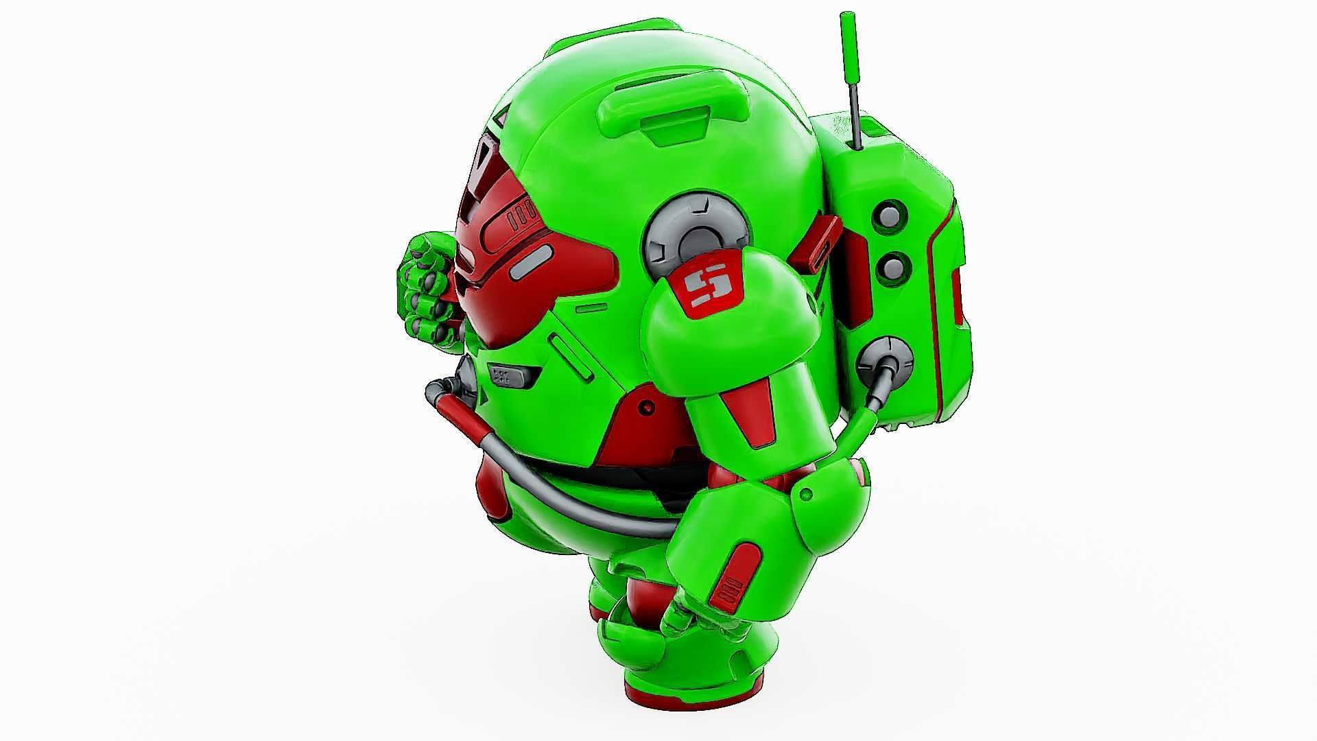 AMONG US CHARACTER-F  Rigged for Unreal Engine - Unity - MIXAMO 3D model_8