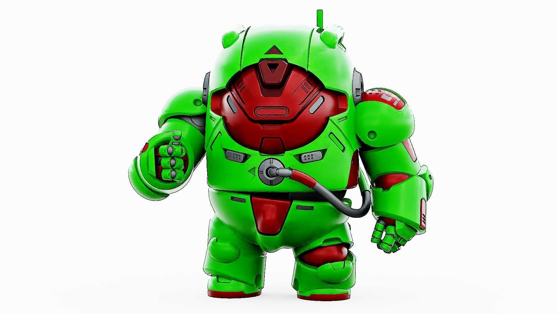 AMONG US CHARACTER-F  Rigged for Unreal Engine - Unity - MIXAMO 3D model_2