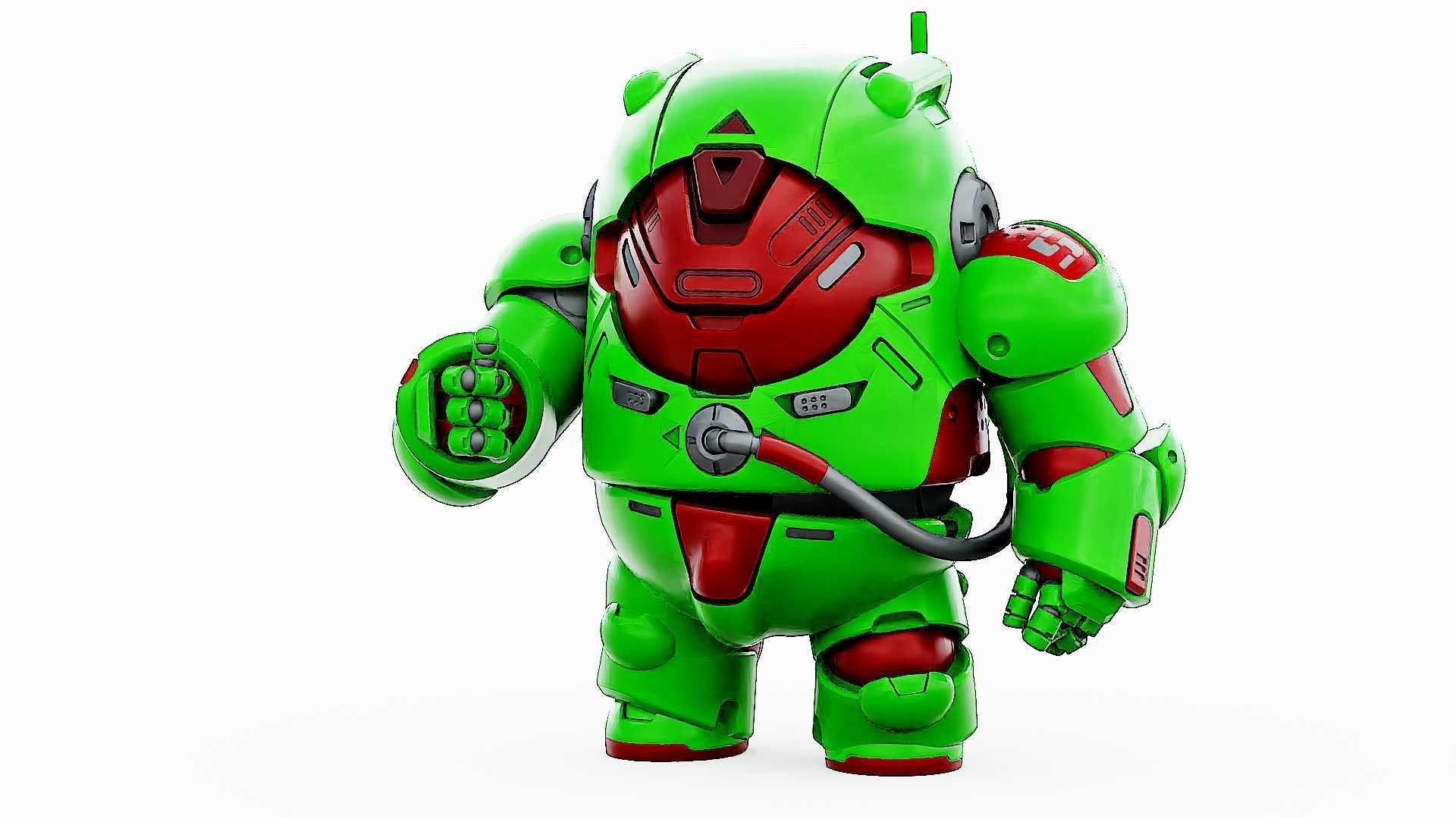 AMONG US CHARACTER-F  Rigged for Unreal Engine - Unity - MIXAMO 3D model_3