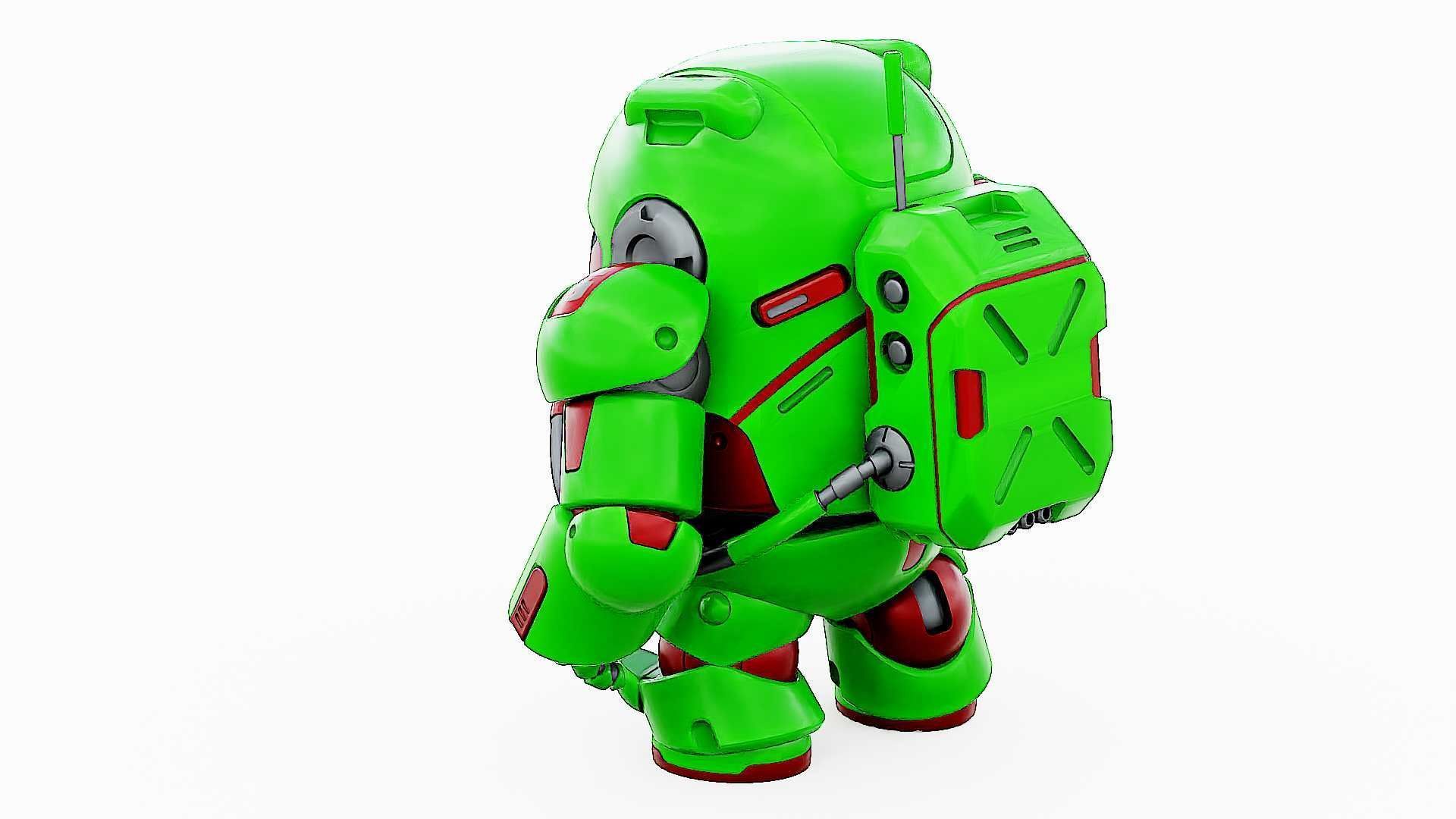 AMONG US CHARACTER-F  Rigged for Unreal Engine - Unity - MIXAMO 3D model_13