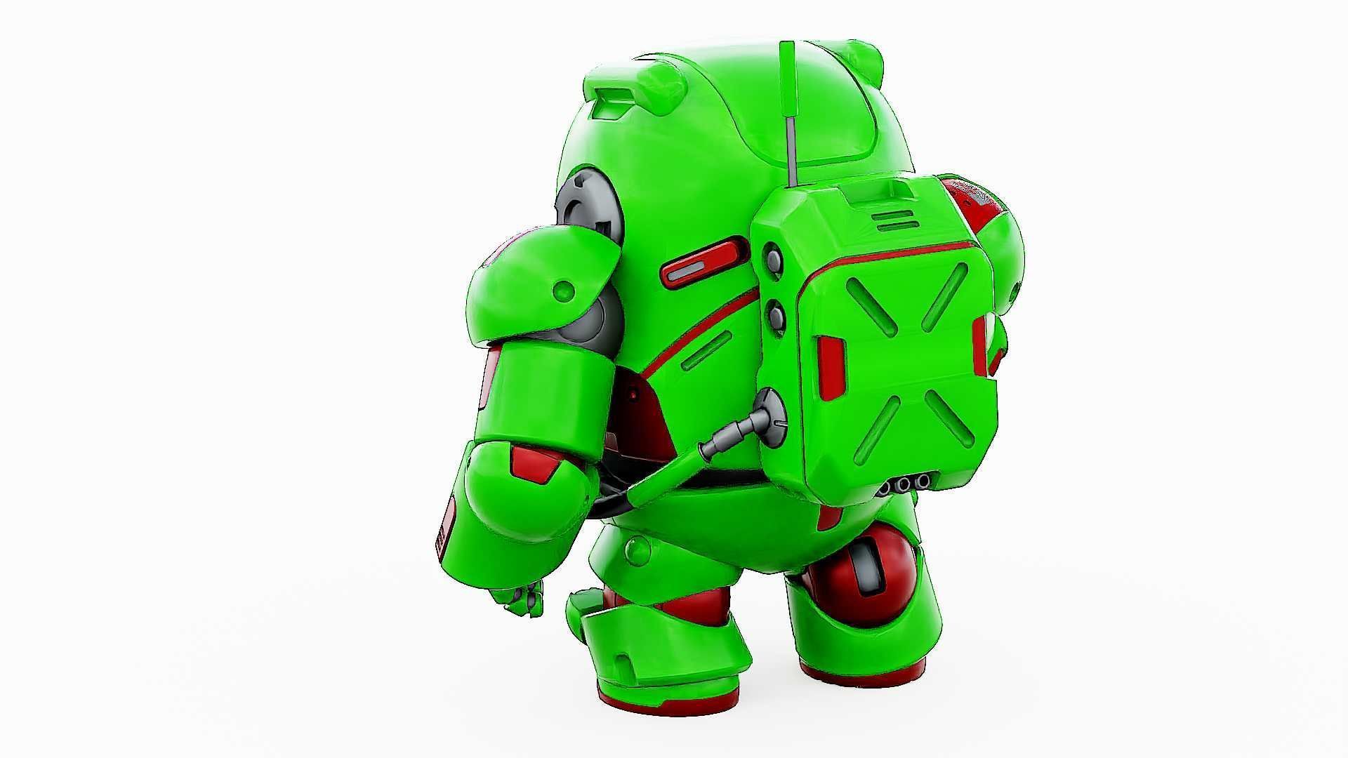 AMONG US CHARACTER-F  Rigged for Unreal Engine - Unity - MIXAMO 3D model_14