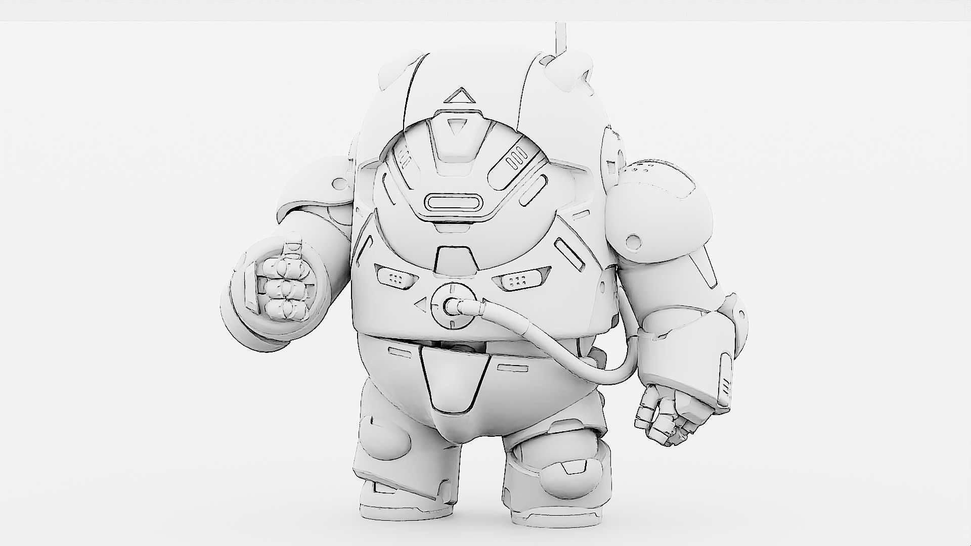 AMONG US CHARACTER-F  Rigged for Unreal Engine - Unity - MIXAMO 3D model_33