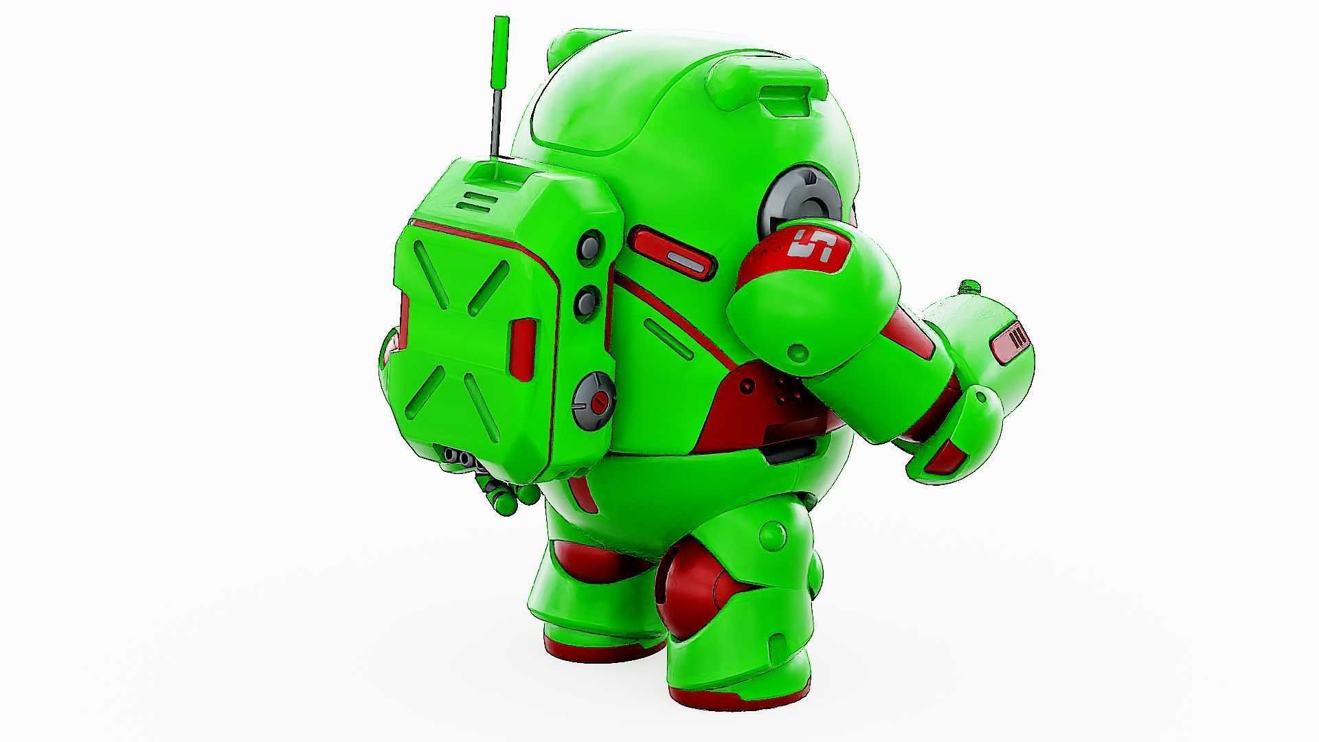 AMONG US CHARACTER-F  Rigged for Unreal Engine - Unity - MIXAMO 3D model_19