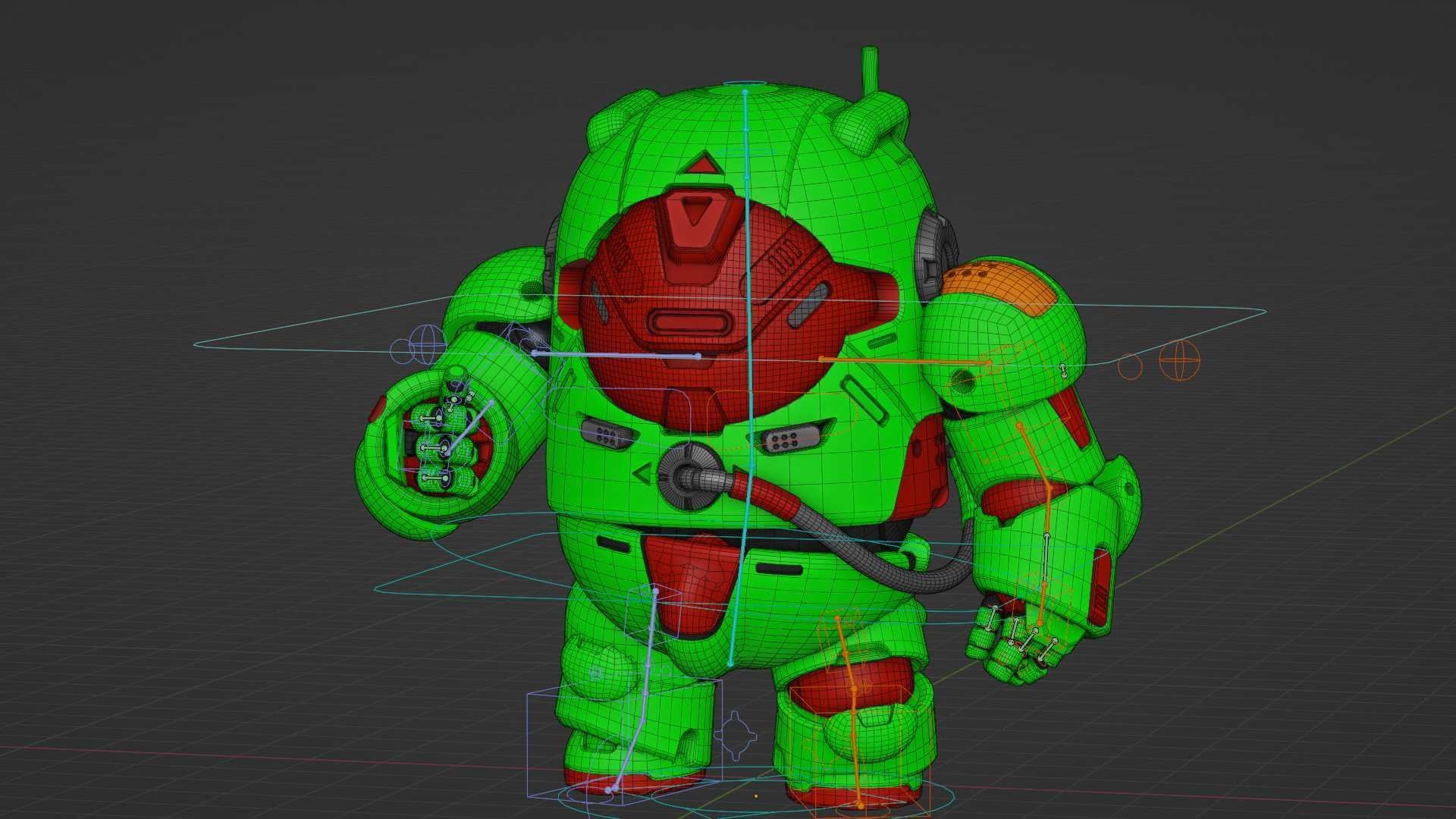 AMONG US CHARACTER-F  Rigged for Unreal Engine - Unity - MIXAMO 3D model_37