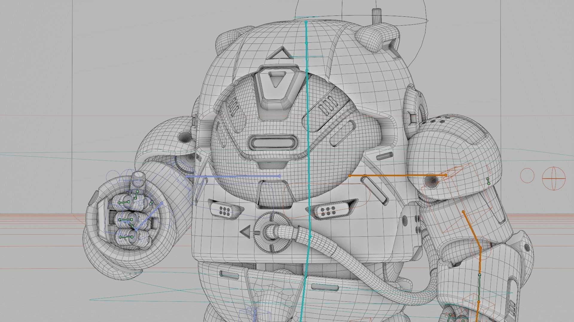 AMONG US CHARACTER-F  Rigged for Unreal Engine - Unity - MIXAMO 3D model_42
