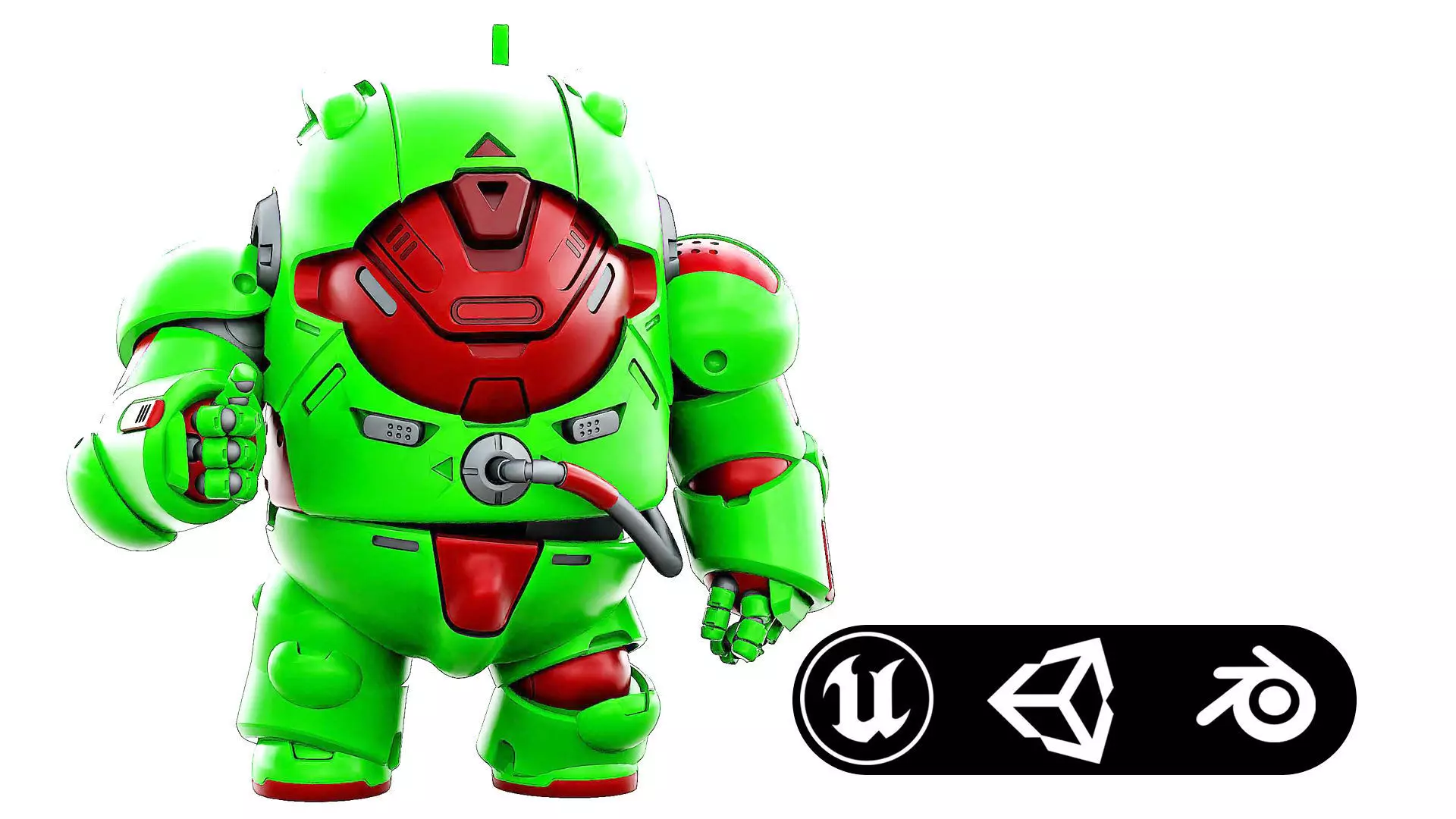 AMONG US CHARACTER-F  Rigged for Unreal Engine - Unity - MIXAMO 3D model_0