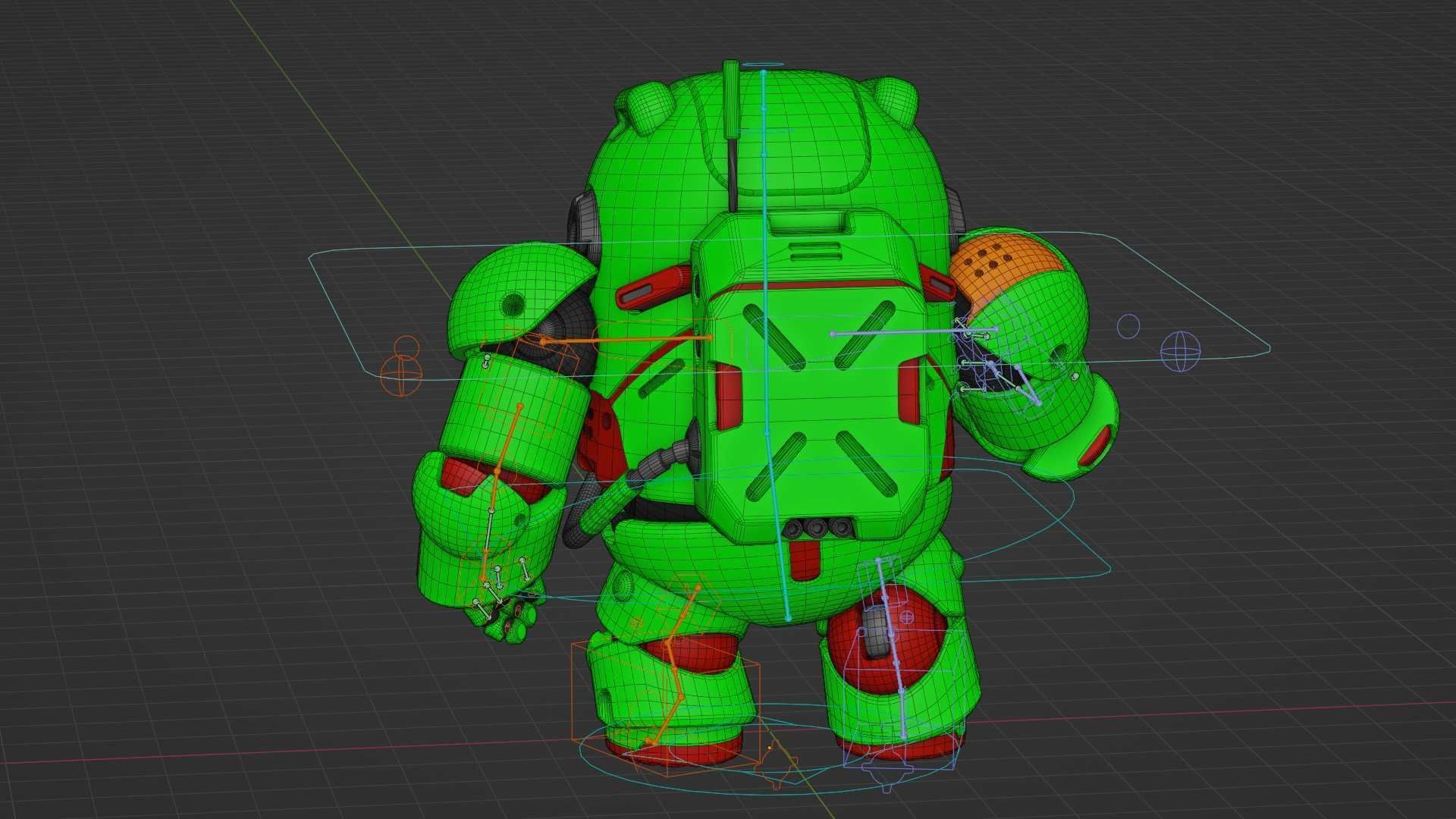 AMONG US CHARACTER-F  Rigged for Unreal Engine - Unity - MIXAMO 3D model_38