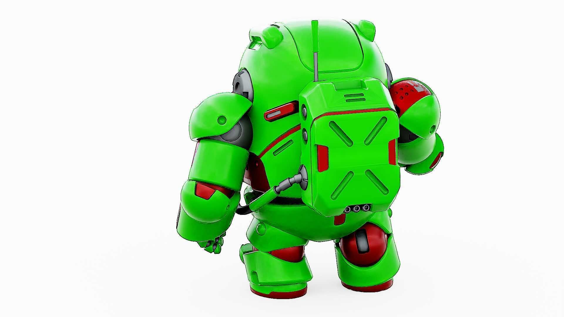 AMONG US CHARACTER-F  Rigged for Unreal Engine - Unity - MIXAMO 3D model_15