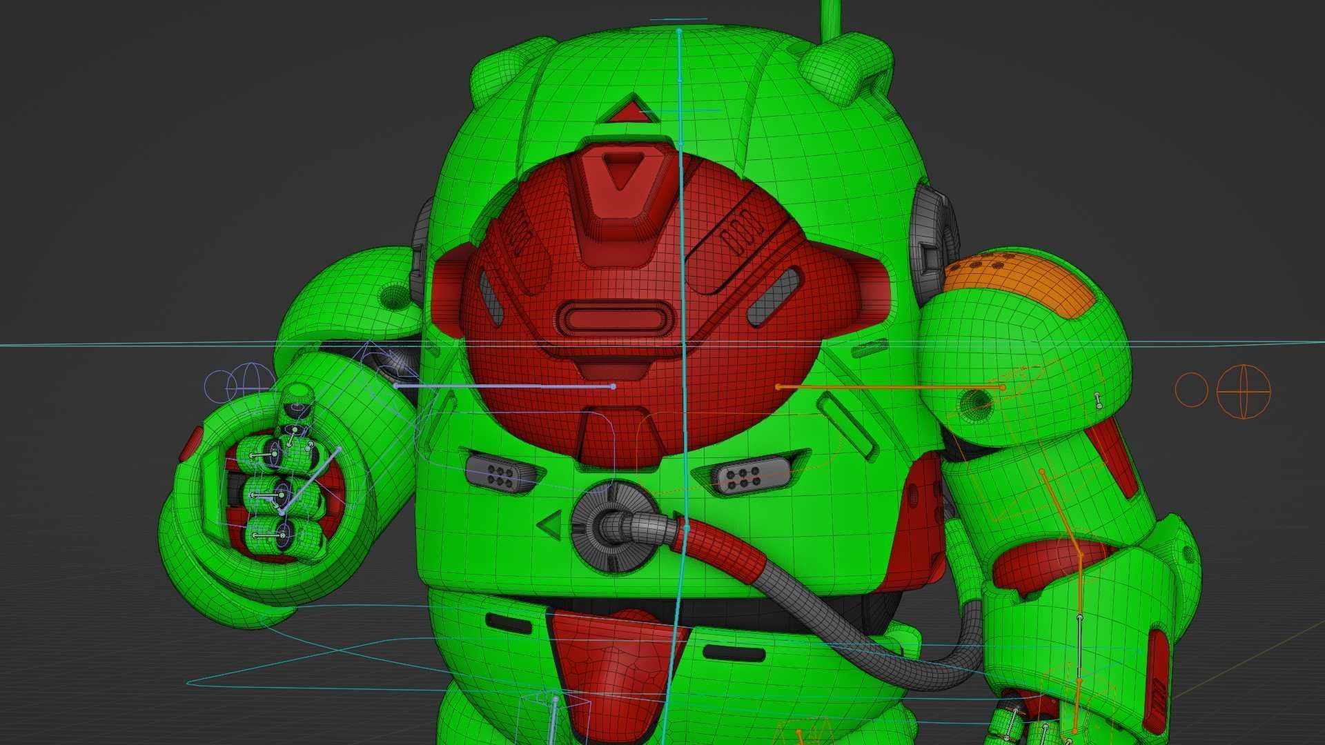 AMONG US CHARACTER-F  Rigged for Unreal Engine - Unity - MIXAMO 3D model_39