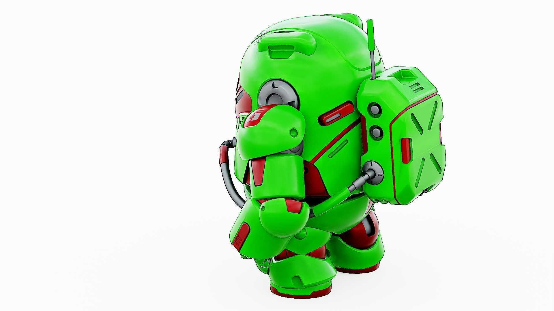 AMONG US CHARACTER-F  Rigged for Unreal Engine - Unity - MIXAMO 3D model_12