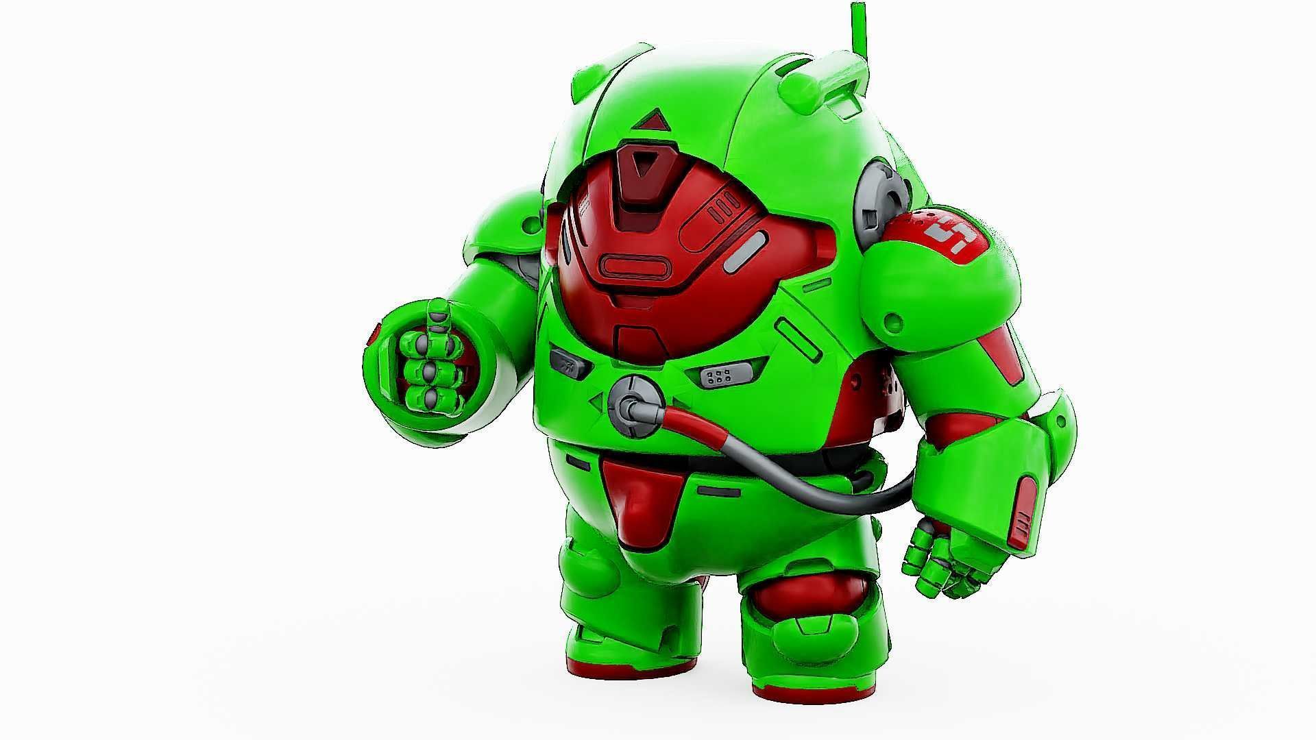 AMONG US CHARACTER-F  Rigged for Unreal Engine - Unity - MIXAMO 3D model_4