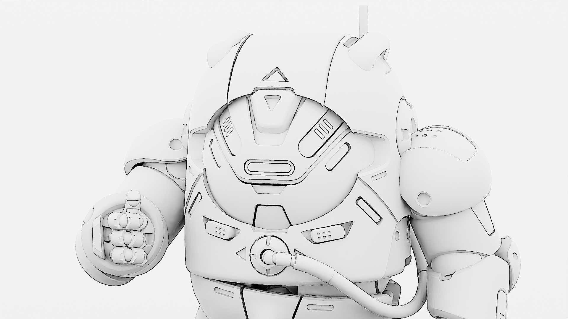 AMONG US CHARACTER-F  Rigged for Unreal Engine - Unity - MIXAMO 3D model_34