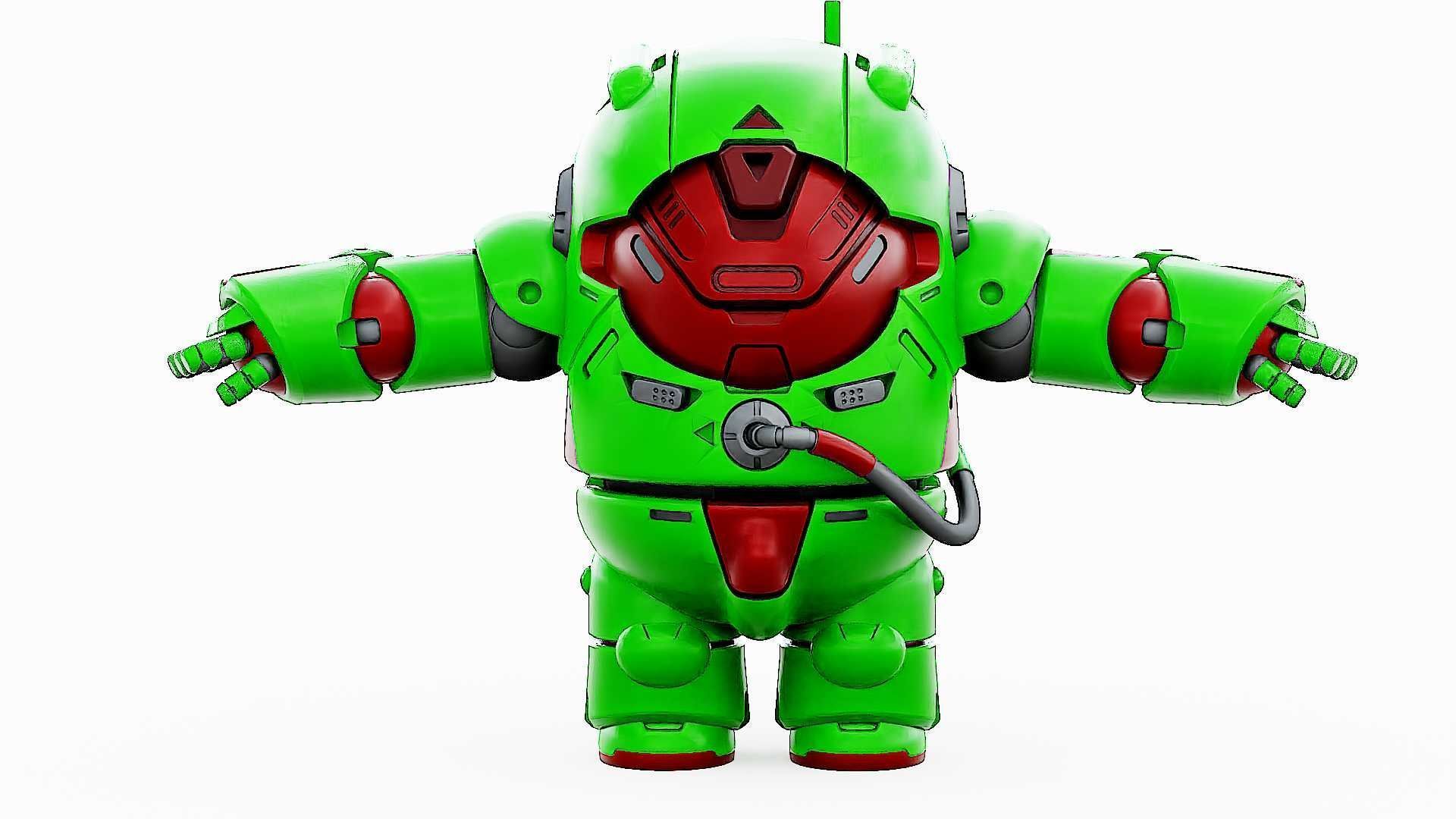 AMONG US CHARACTER-F  Rigged for Unreal Engine - Unity - MIXAMO 3D model_30