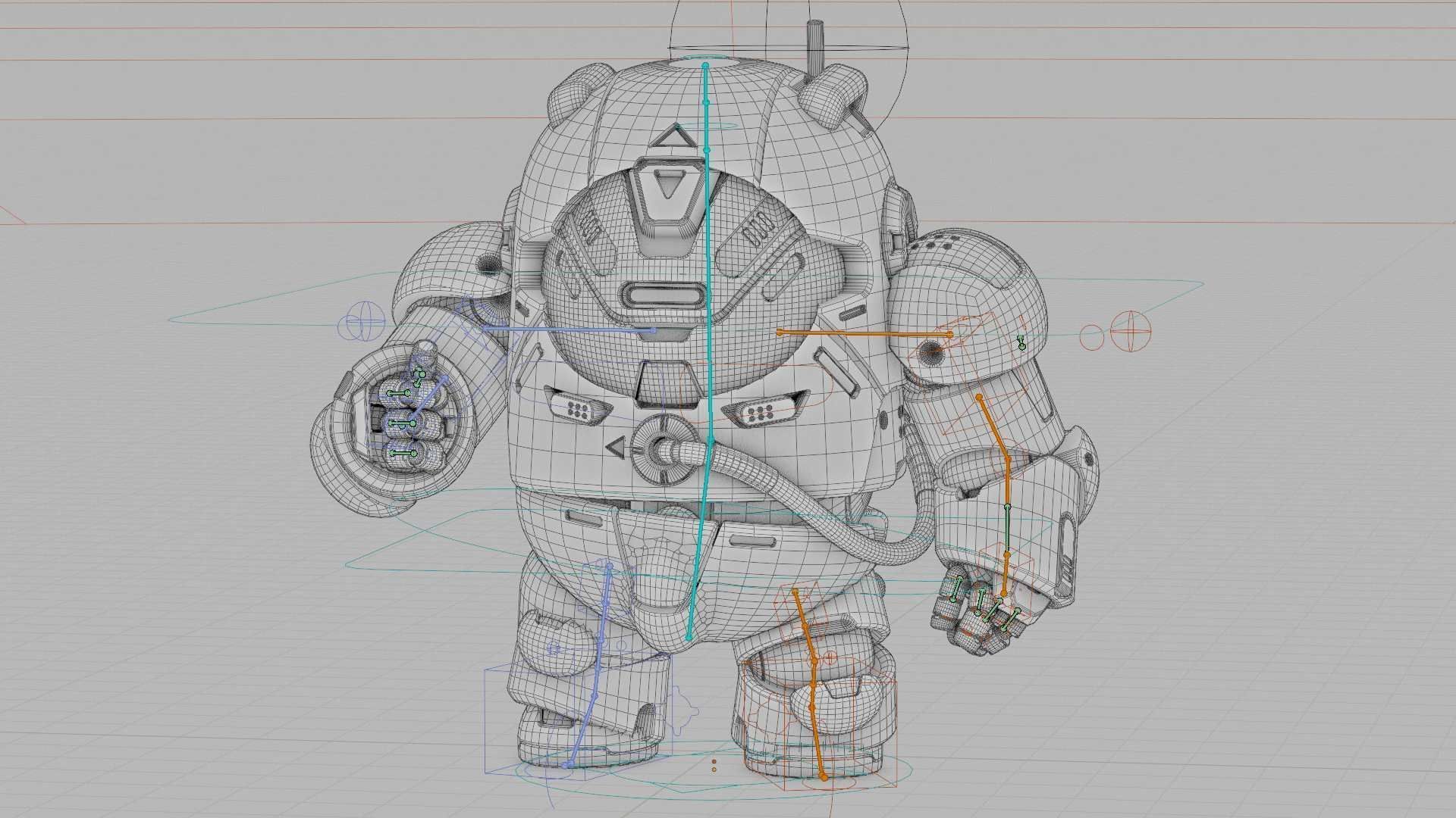 AMONG US CHARACTER-F  Rigged for Unreal Engine - Unity - MIXAMO 3D model_40