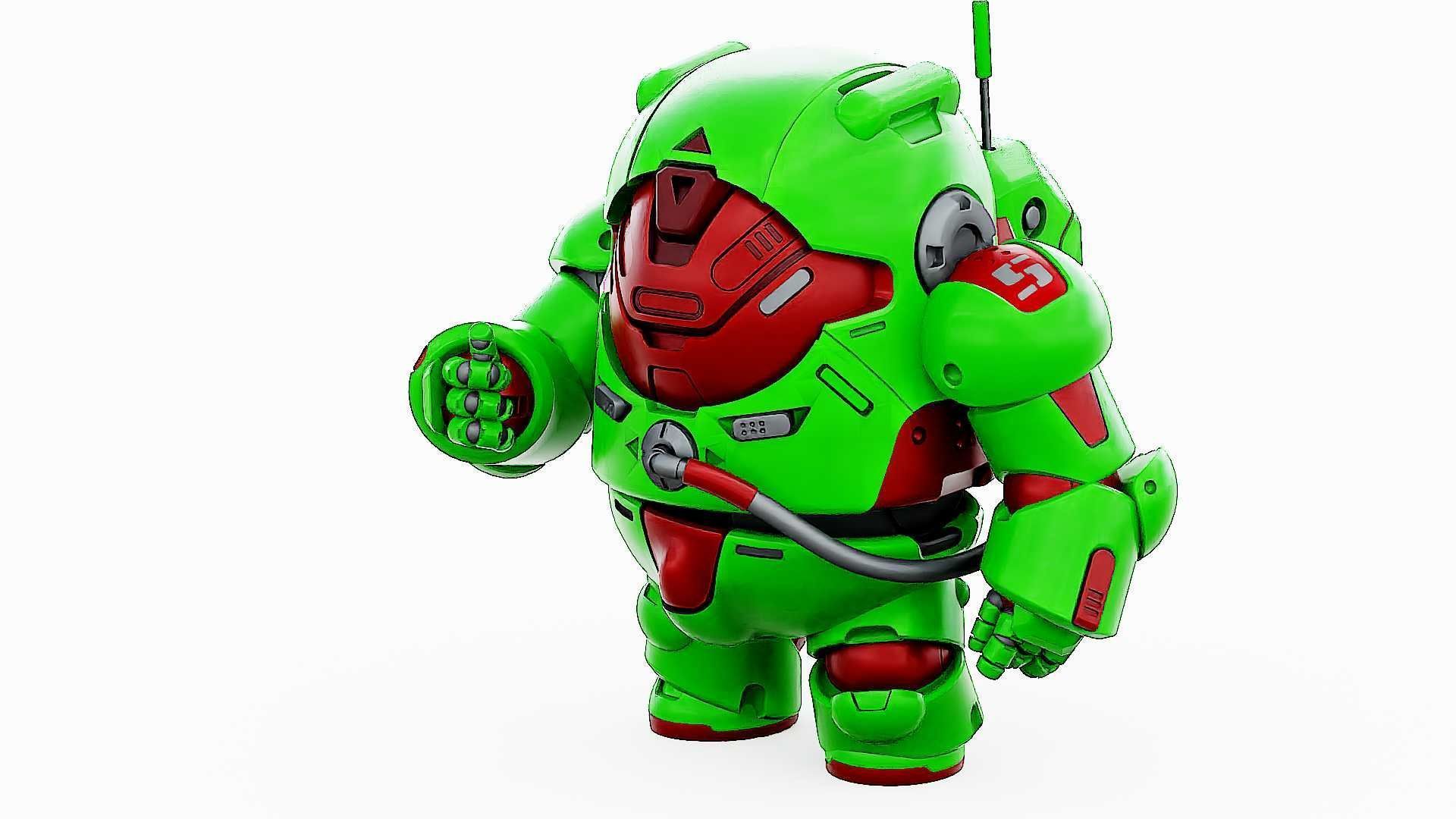 AMONG US CHARACTER-F  Rigged for Unreal Engine - Unity - MIXAMO 3D model_5