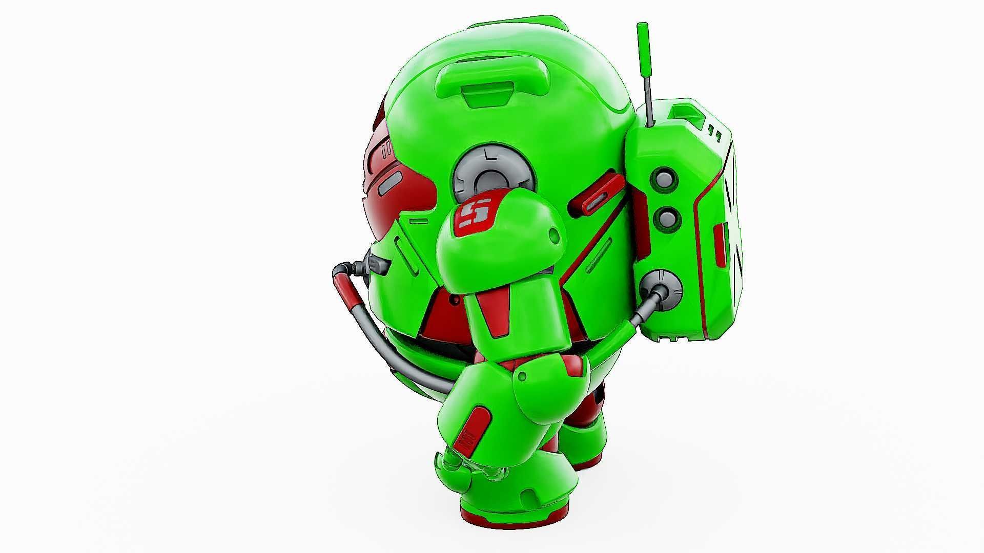 AMONG US CHARACTER-F  Rigged for Unreal Engine - Unity - MIXAMO 3D model_10