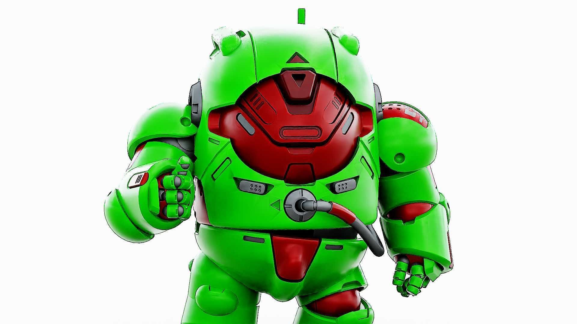 AMONG US CHARACTER-F  Rigged for Unreal Engine - Unity - MIXAMO 3D model_24