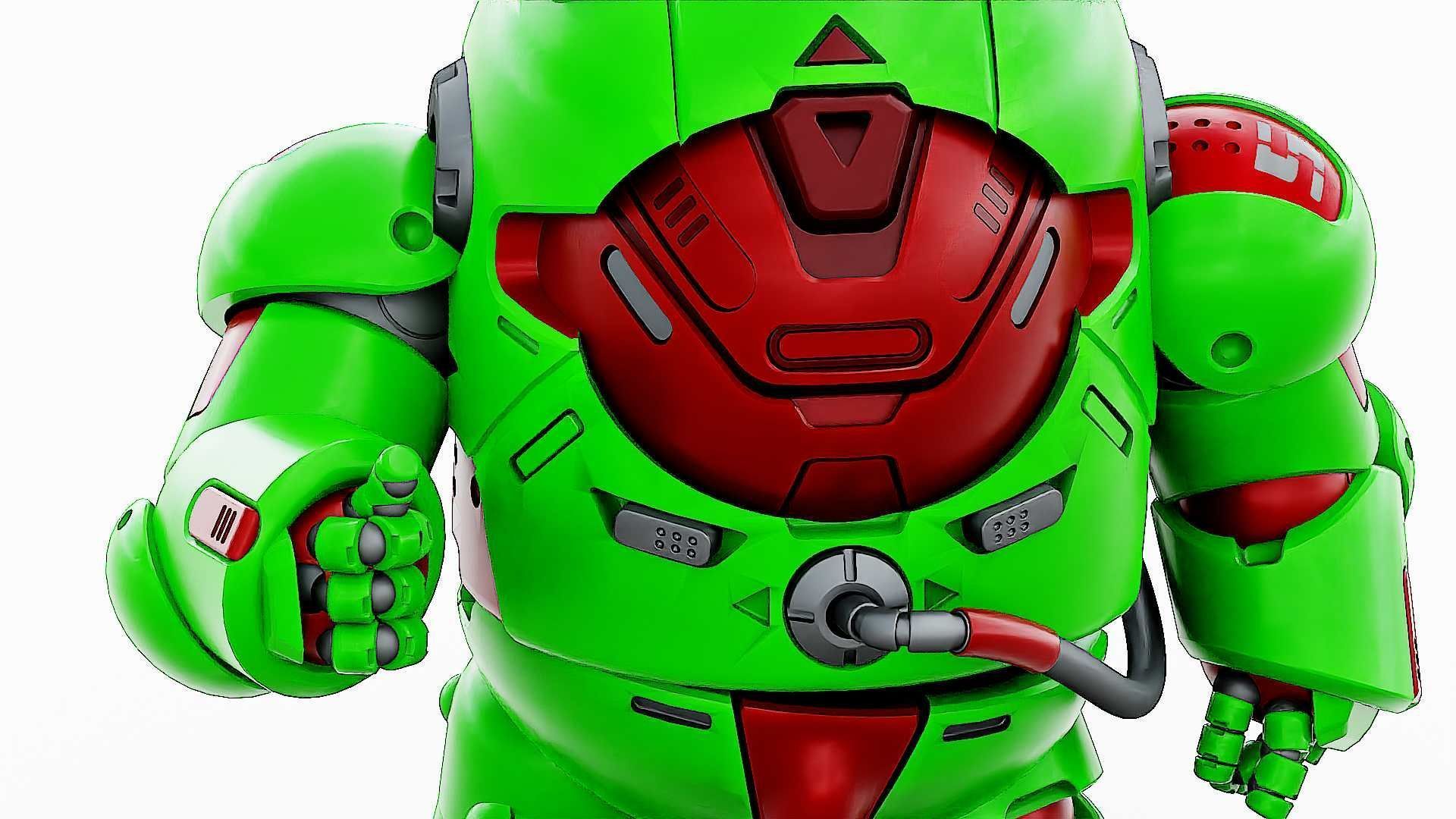 AMONG US CHARACTER-F  Rigged for Unreal Engine - Unity - MIXAMO 3D model_28