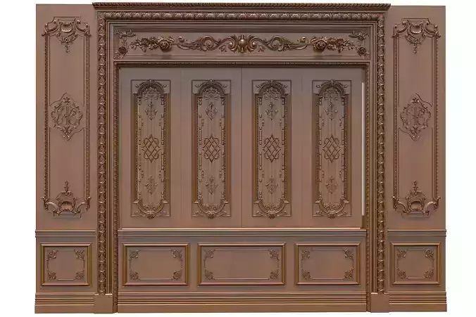 Classic Door Royal style gold plated 23