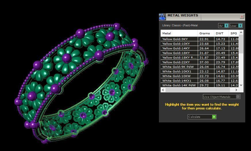Bracelet 3D print model_3