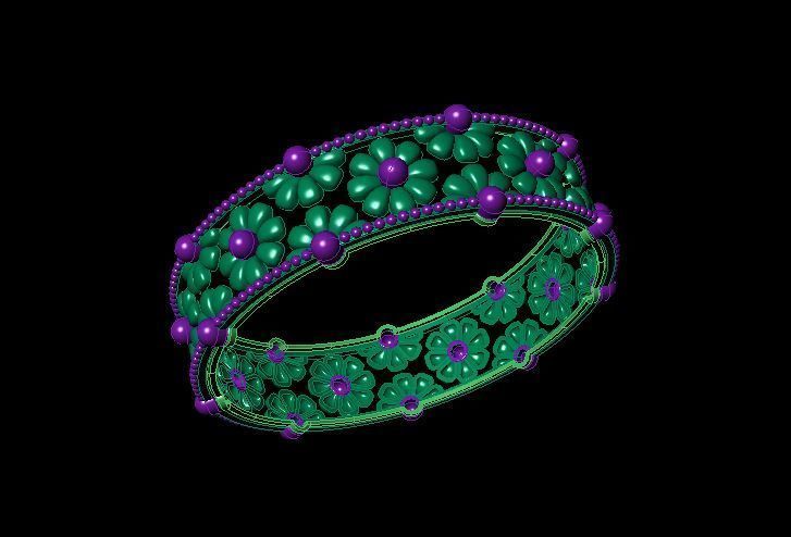 Bracelet 3D print model_2