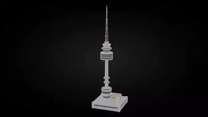 Low Poly N Seoul Tower - South Korea