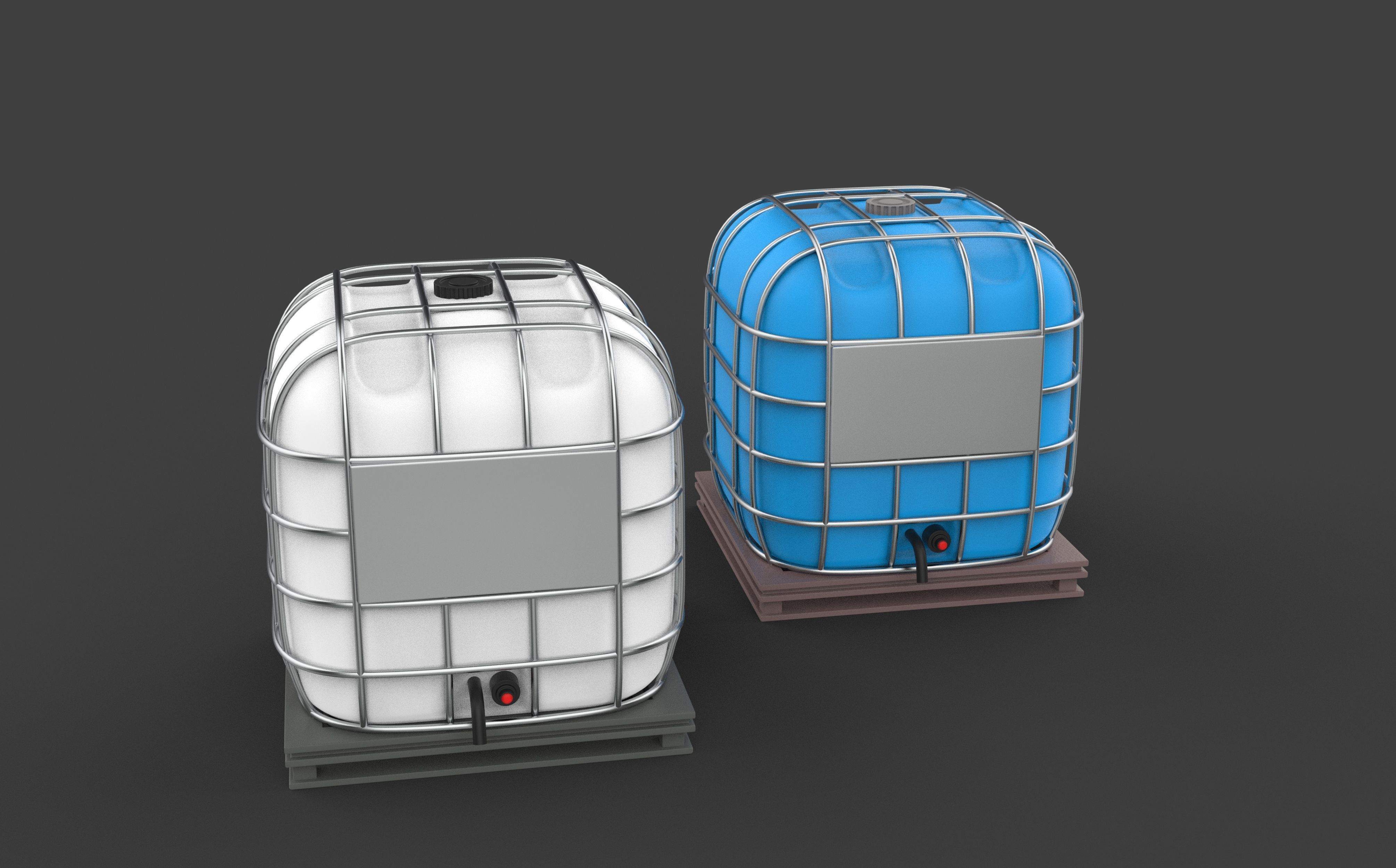 water tank 3D model_2