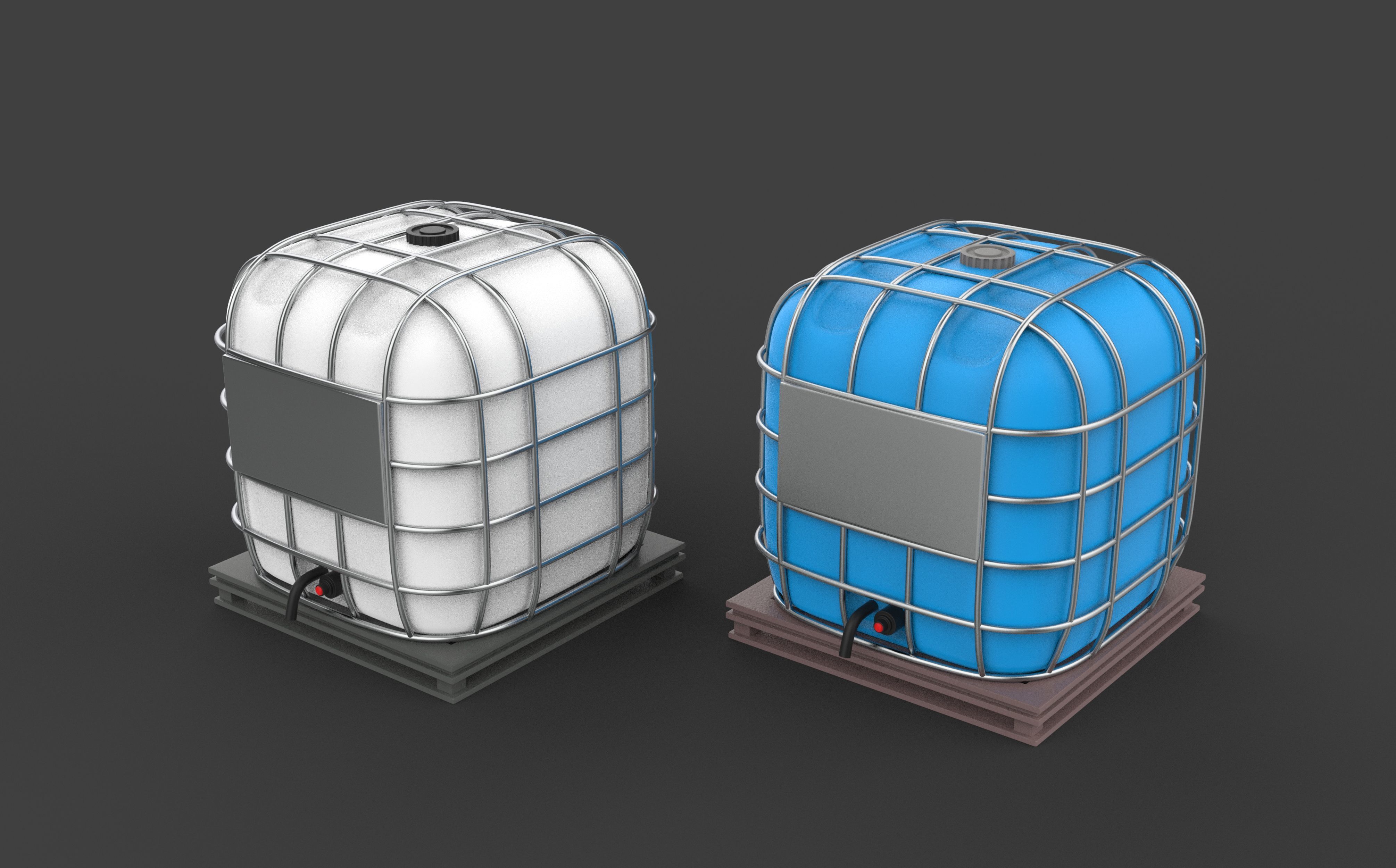 water tank 3D model_4