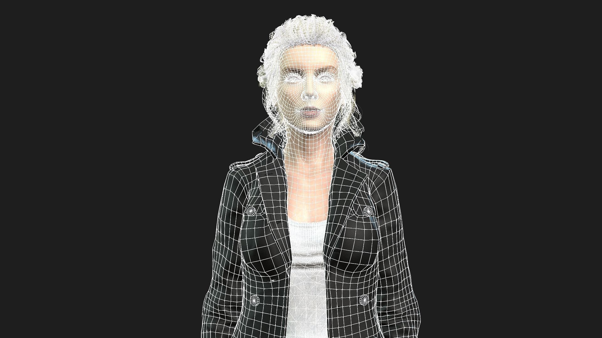 Game and animation ready woman character 3D model_19