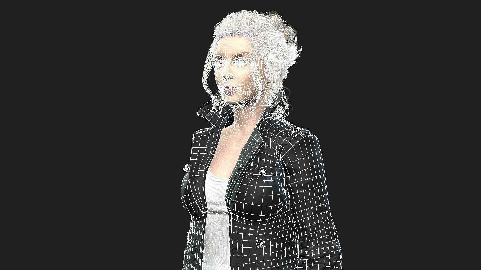 Game and animation ready woman character 3D model_20