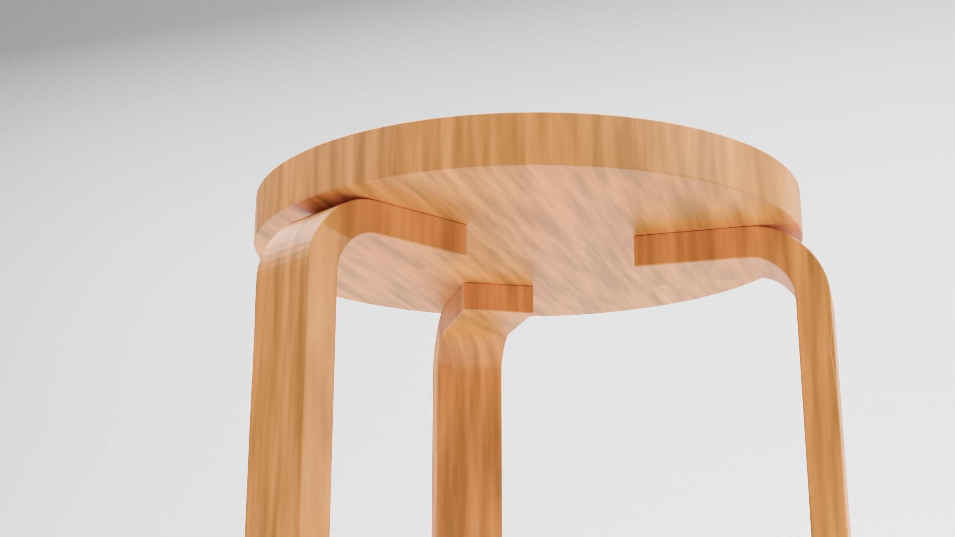 Stool60 Free 3D model_4