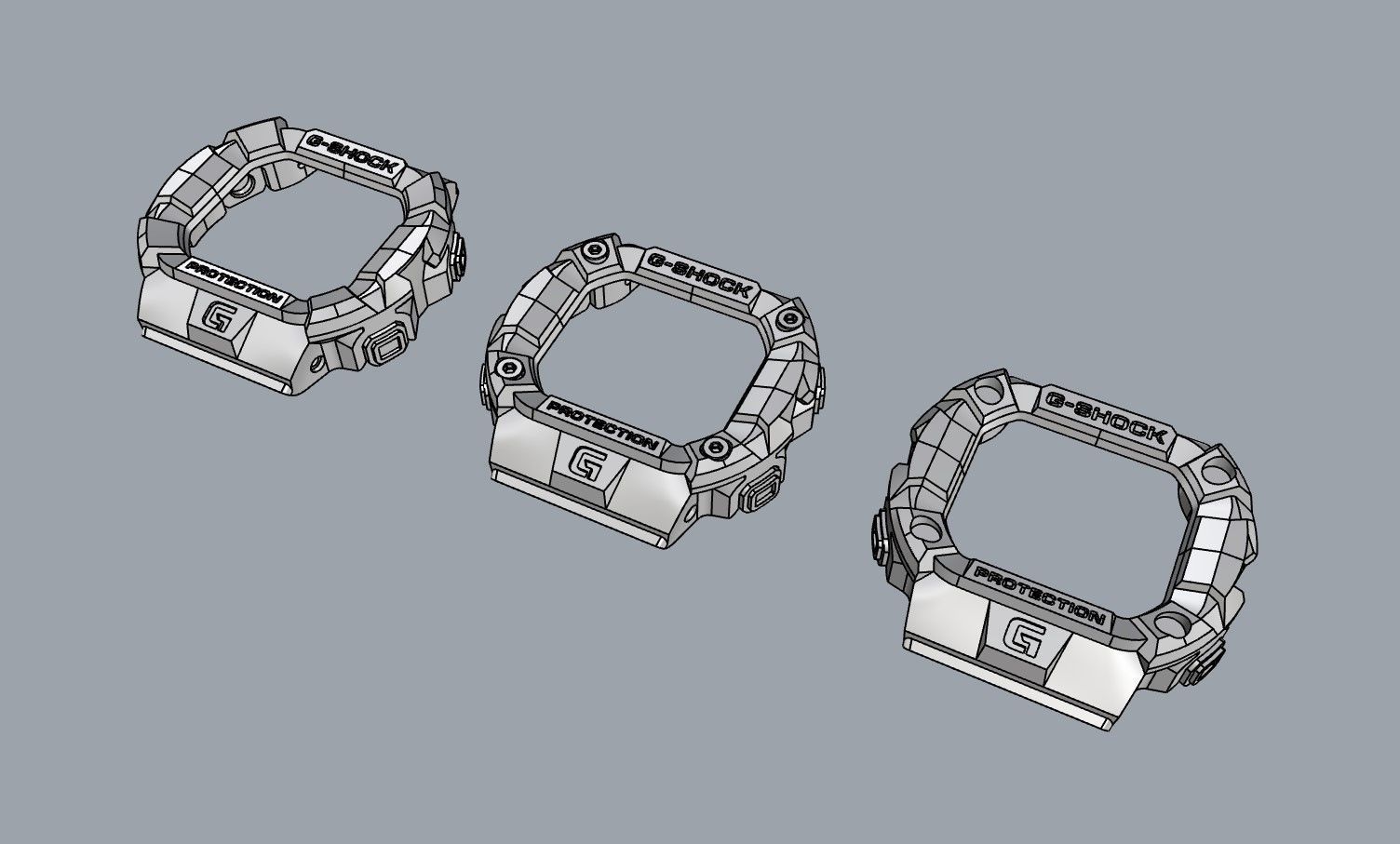 Custom G-SHOCK Bezel GW-M5610 DW-D5600 G-5600 3D print model_7