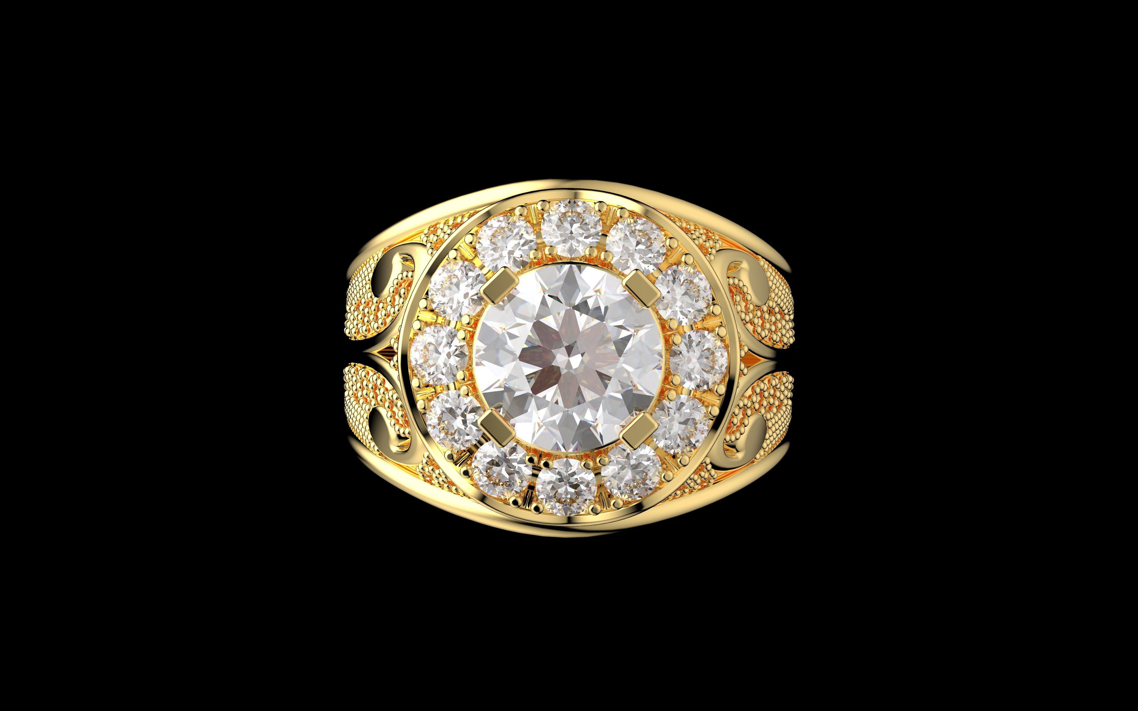 Gold N1256 3D print model_2