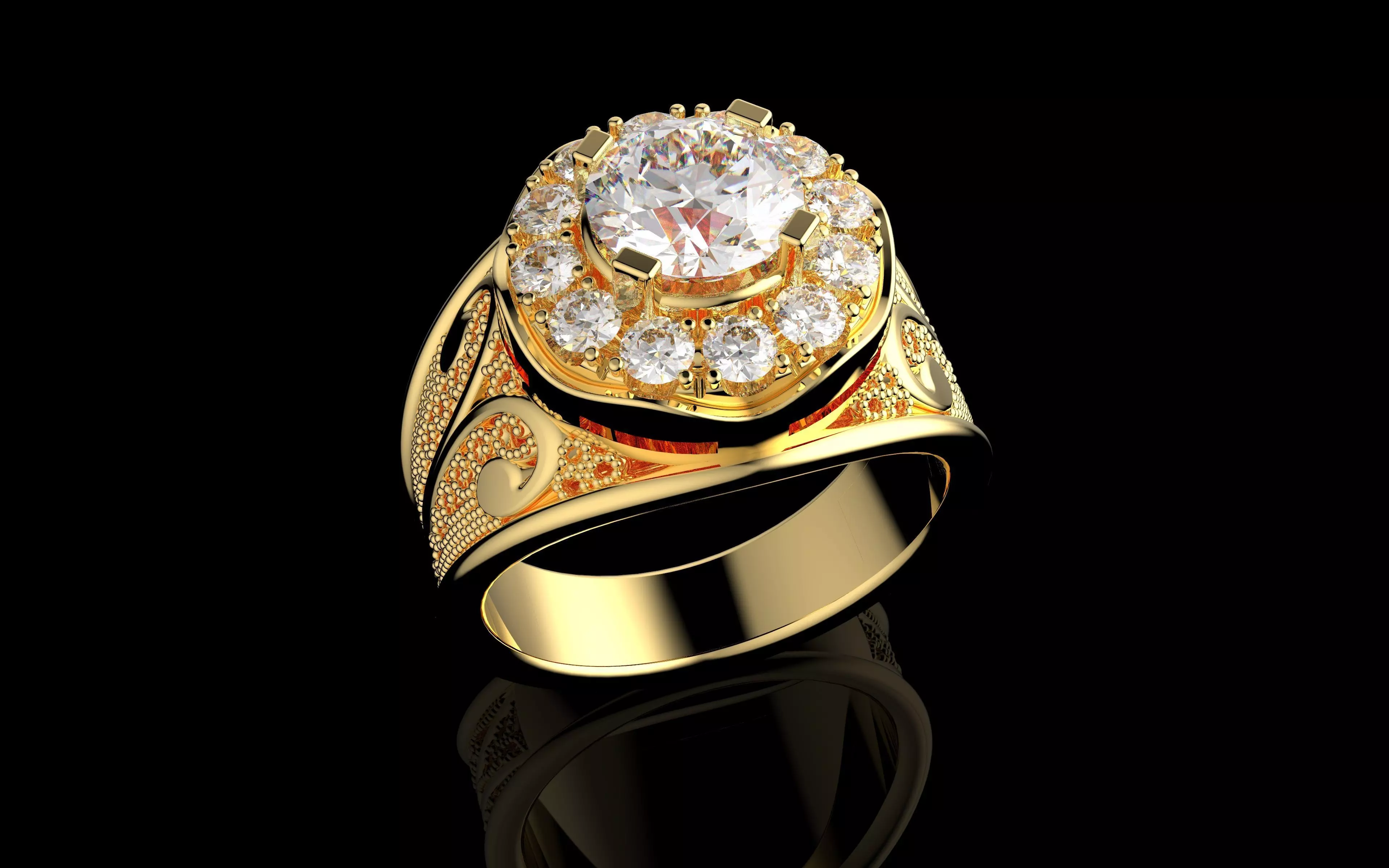 Gold N1256 3D print model_0